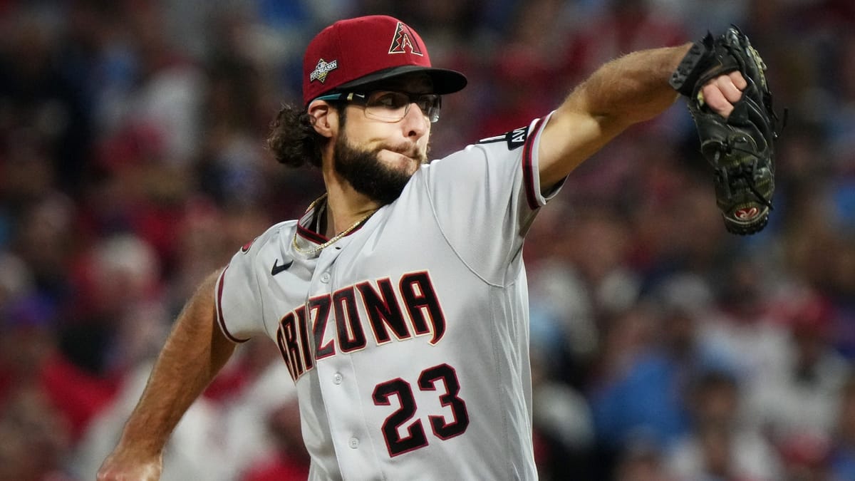 Arizona Diamondbacks right-hander Zac Gallen starts Game 1 of the 2023 NLCS at Citizens Bank Park.