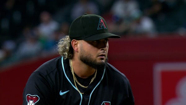 Arizona Diamondbacks relief pitcher Juan Morillo faces the Tampa Bay Rays at Chase Field on April 22, 2025.