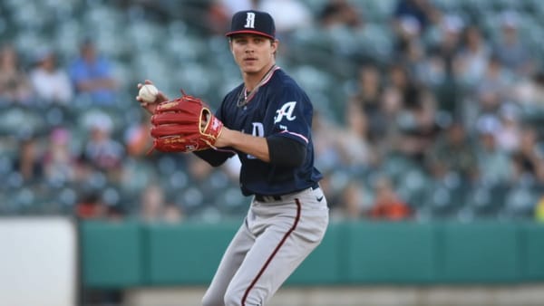 Diamondbacks right-hander Drey Jameson with the Reno Aces. Credit: David Calvert, Calvert Photography