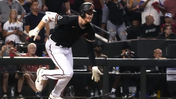 Arizona Diamondbacks' Pavin Smith bats in Game 4 of the 2023 National League Championship Series.